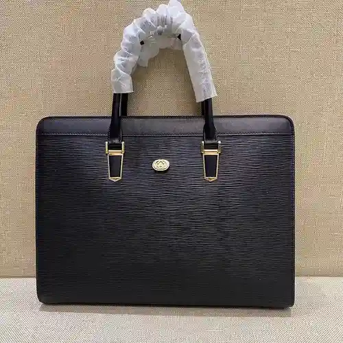 Maletín GUCC para hombre, fabricado en cuero original importado de primera calidad, versión réplica 