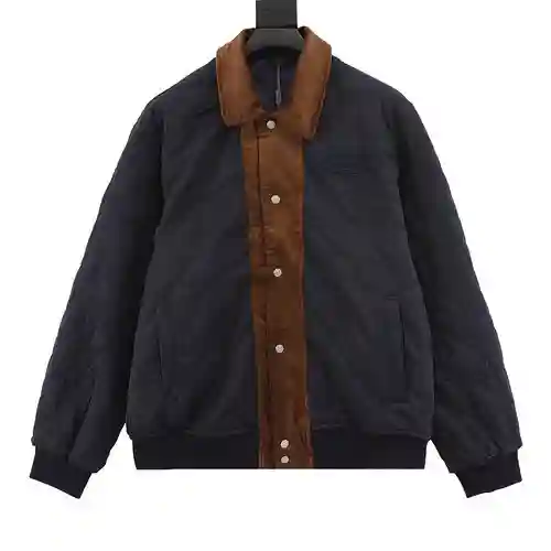 Chaqueta bomber corta acolchada y bordada de CD para hombre