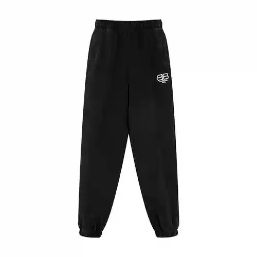 BLCG/Eternal Classic #Pantalones deportivos con pernera anudada y bordados con letras BB desgastadas