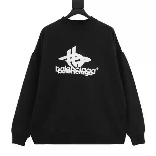 Sudadera Blcg con cuello redondo y logo de letras superpuestas