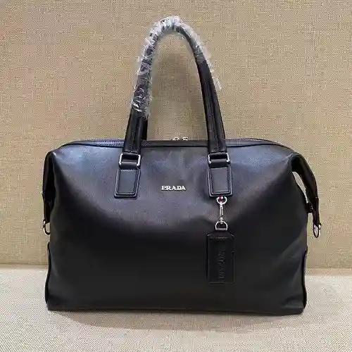 PRA@DA Bolso especial para hombre hecho de cuero original importado de primera calidad Versión répli