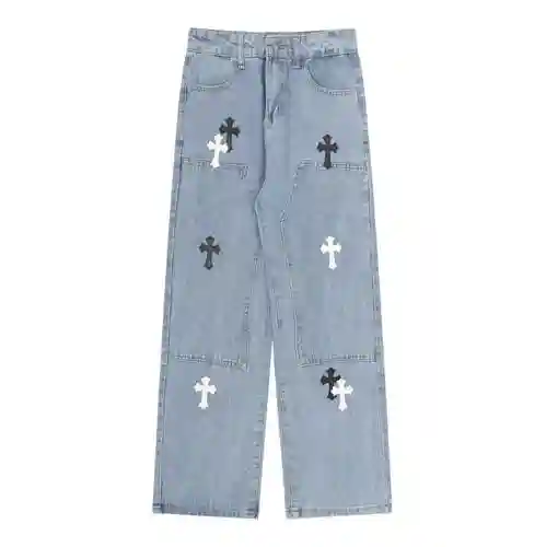 Vaqueros cruzados de piel CH/Croxin, mismo estilo para hombre y mujer