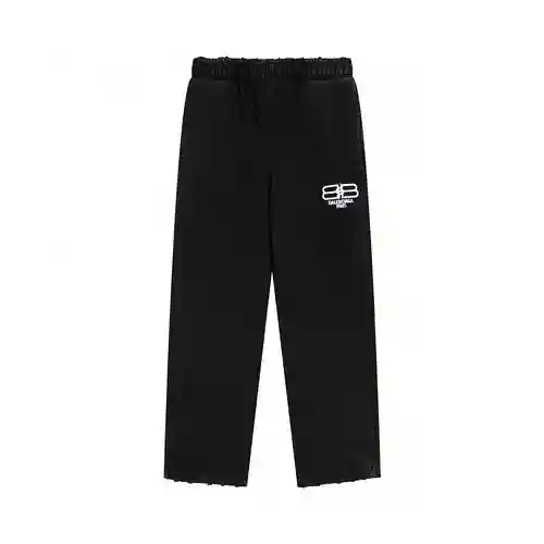 BLCG/classic #washed pantalones de chándal bordados con letras BB desgastadas