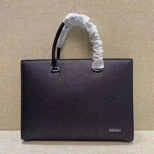 Maletín GUCC para hombre, fabricado en cuero original importado de primera calidad, versión réplica 