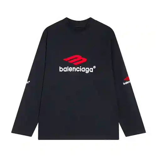BLCG/Paris nueva camiseta de manga larga con cuello redondo y logo M bordado