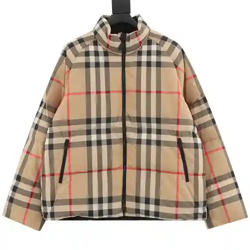 BBR 19Fw chaqueta clásica de plumas a rayas a cuadros