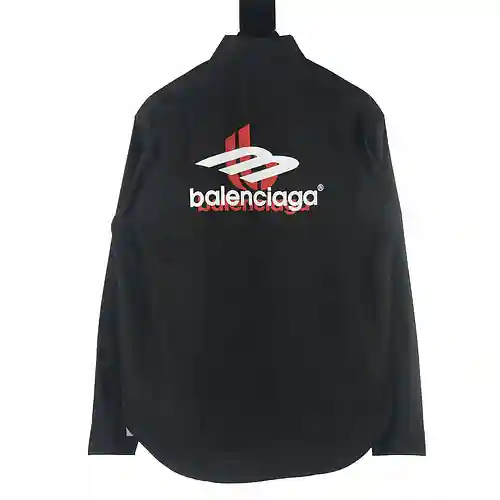 Balenciaga BLCG 23FW 3M camisa de manga larga con estampado superpuesto