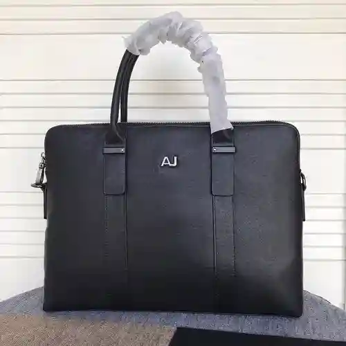 Maletín Ah@mani para hombre, fabricado en cuero original importado de primera calidad, versión répli