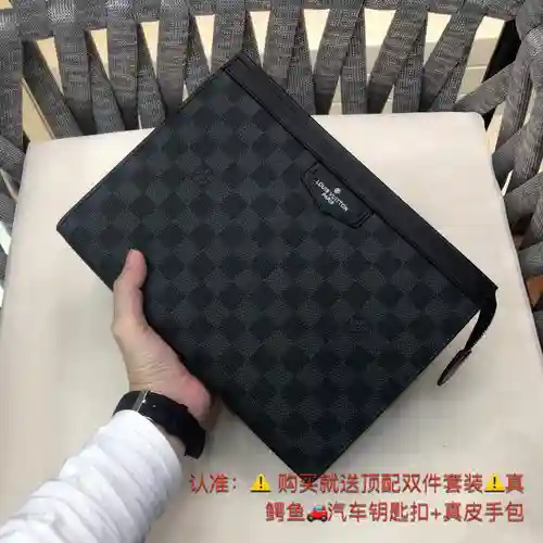 Bolso de mano para hombre LL, fabricado en piel de vacuno original importada, alta calidad, entrega 