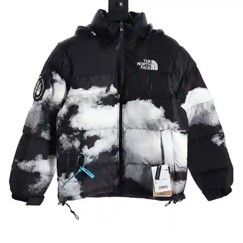 Chaqueta de plumón con capucha y cremallera especial del 30 aniversario de la serie Logo1992 con est