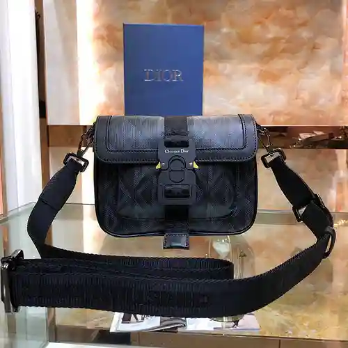 Bolso bandolera DI para hombre, elaborado en cuero original importado de primera calidad, versión ré