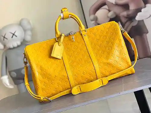 Bolsa de viaje LL, fabricada en cuero original importado de primera calidad, versión réplica de alta