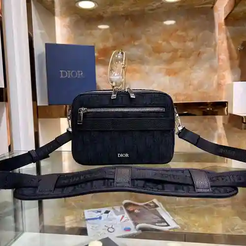Bolso bandolera DI para hombre, fabricado en cuero original superior importado, versión réplica de a