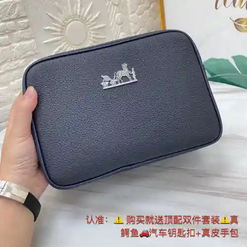 Bolso bandolera Her@mès para hombre, elaborado en piel vacuno original importada, alta calidad, entr