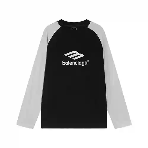 BLCG/Paris nueva camiseta de manga larga con estampado de silueta de aceite a juego en color negro l