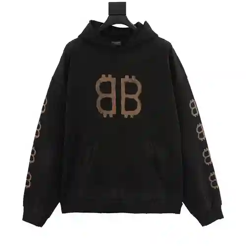Blcg Doble B Bitcoin Sudadera Con Capucha
