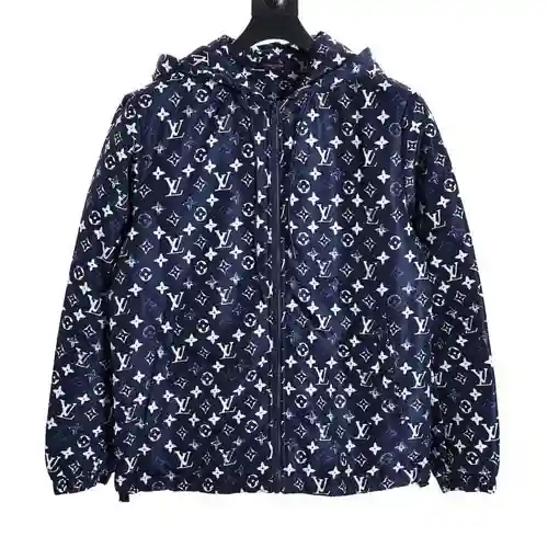 Abrigo LV de algodón con capucha y estampado integral para presbicia