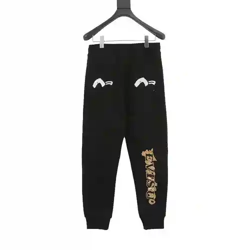Pantalones deportivos estampados con estampado en caliente Ev*isu 24fw