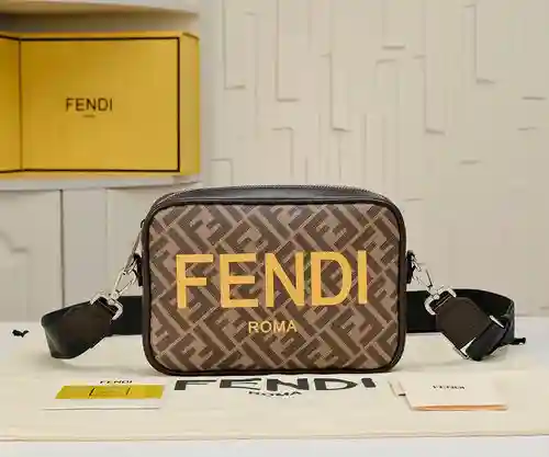 Bolso para cámara FEN@DI fabricado en piel de vacuno original importada, calidad de gama alta, factu