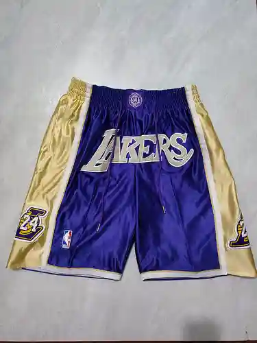 Pantalones morados con bolsillo del Salón de la Fama de Kobe Bryant de los Lakers