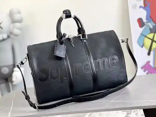 Bolsa de viaje LL, fabricada en cuero original importado de primera calidad, versión réplica de alta