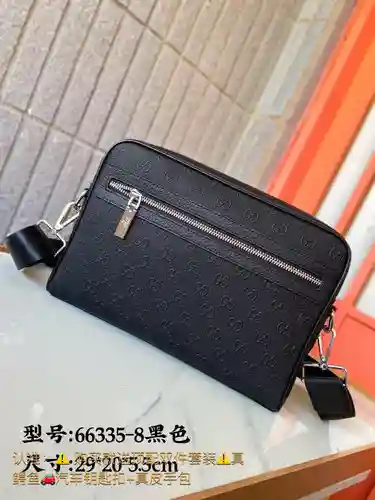 Bolso bandolera GUCC para hombre, elaborado en piel vacuna original importada, alta calidad, entrega