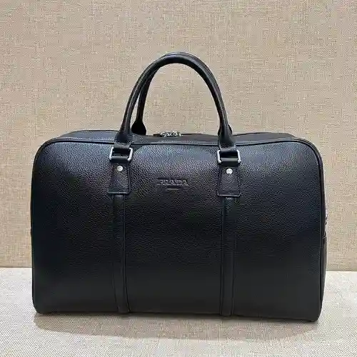 PRA@DA Bolso especial para hombre hecho de cuero original importado de primera calidad Versión répli