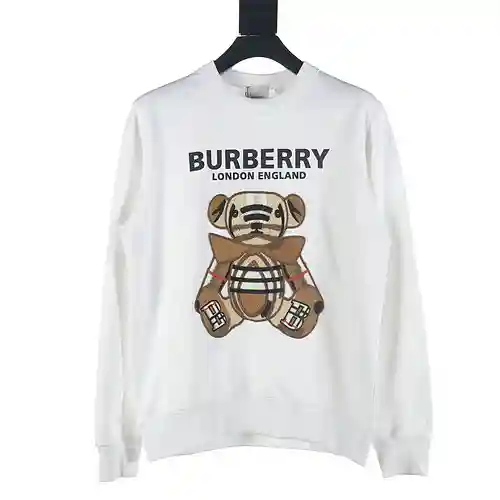 Burberry BBR sudadera con osito bordado y cuello redondo