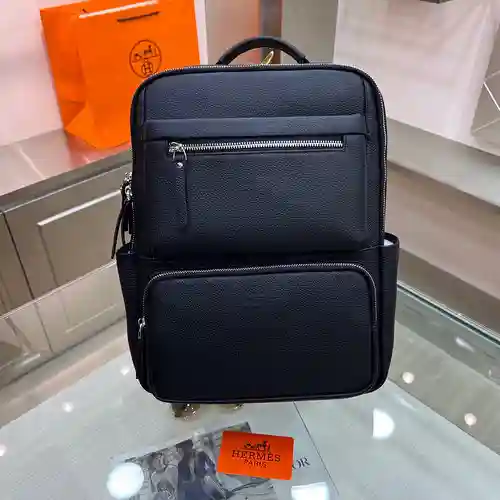 Her@mès Mochila Para Hombre Hecha De Cuero Original Superior Importado Versión Réplica De Alta Gama 