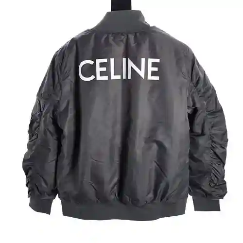 Chaqueta de béisbol clásica con logo y letras CE 23FW
