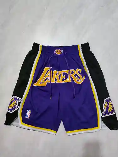 Pantalones morados con bolsillo regular de los Lakers