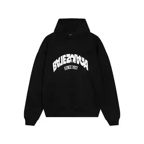 BLCG/Paris nueva sudadera con capucha con bordado de letras inversas BB