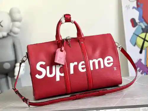 Bolsa de viaje LL, fabricada en cuero original importado de primera calidad, versión réplica de alta