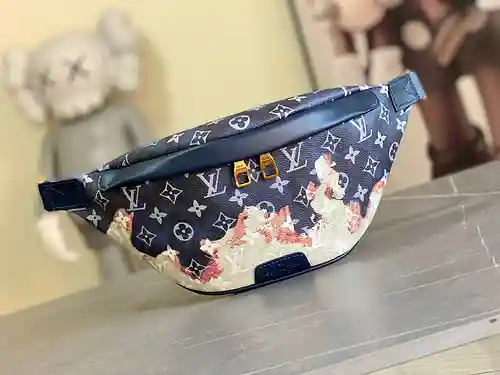 Bolso de pecho para hombre LL, fabricado en cuero original superior importado, versión réplica de al