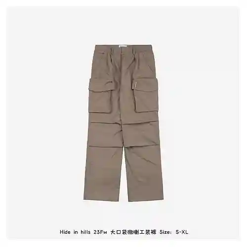 Hide in hills 23Fw mono con corte tipo bota y bolsillo grande