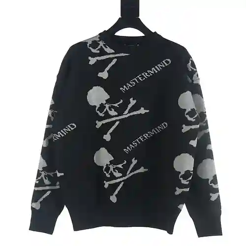 Jersey con cuello redondo y calavera en toda la prenda MMJ de Mastermind Japan