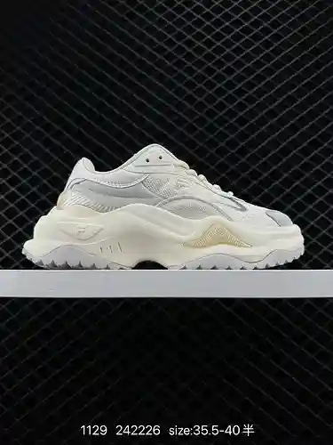 3 Fila Fusion Bianco II Hard Candy Serie de segunda generación Estilo papá Suela gruesa aumentada Re