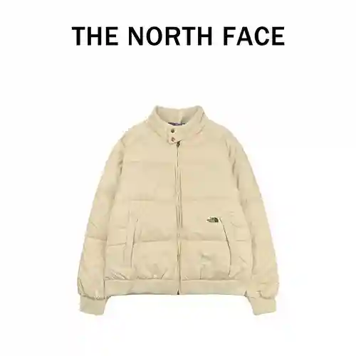 Chaqueta de plumas con cuello alto y etiqueta morada 23Fw de TNF/North Face