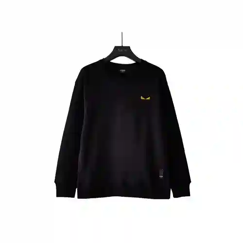 Fen*di/Fendi 23Fw sudadera con cuello redondo y ojos de monstruo bordados