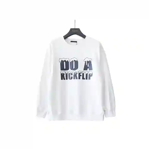 LV / Louis Vuitton 23fw nuevas camisetas clásicas de manga larga con cuello redondo y estampado de m
