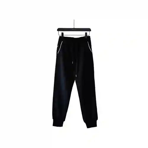 Pra*da/Prada 203Fw pantalones de algodón espacial con logo triangular y bolsillo