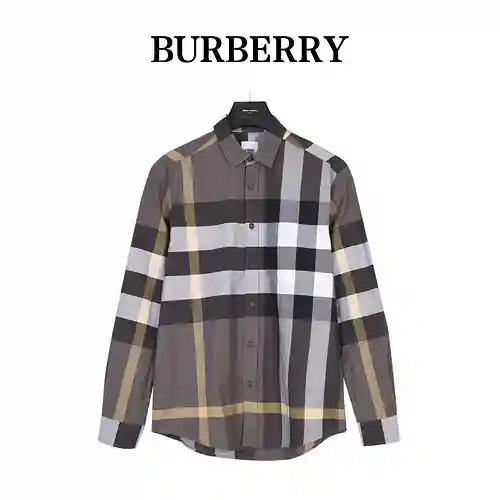 BBR/Burberry camisa clásica de cuadros grandes