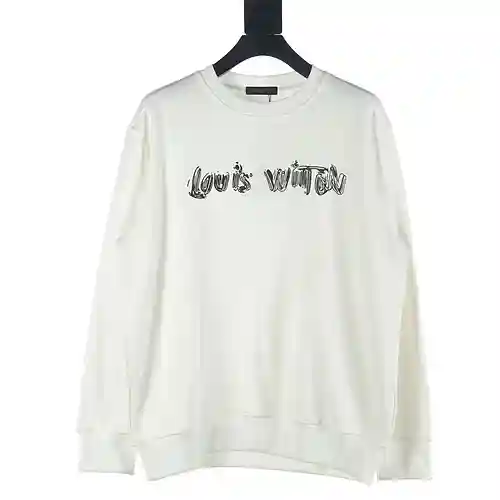 sudadera con cuello redondo y estampado de grafitis LV 23FW
