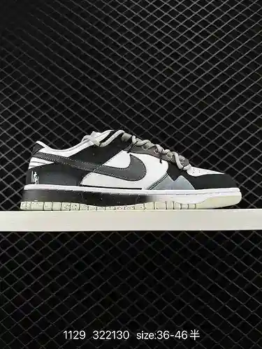 Nike Dunk Low Retro "Plaid" Nike SB zapatillas bajas de caña baja con cordones de cuerda d