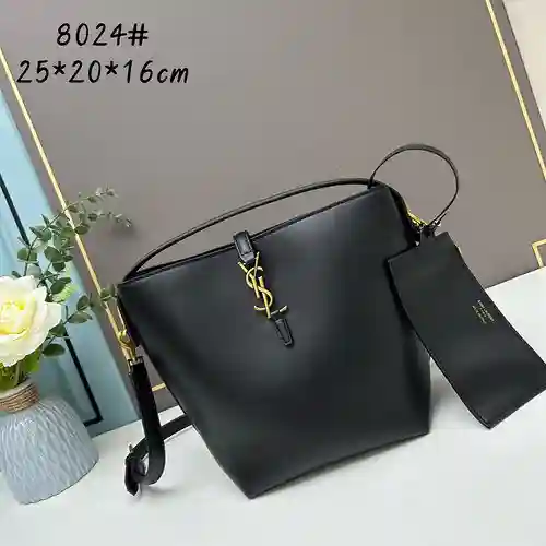 Y@SL Bolso Bucket Hecho de piel de vacuno original importada, alta calidad, entrega en bolsa de rega