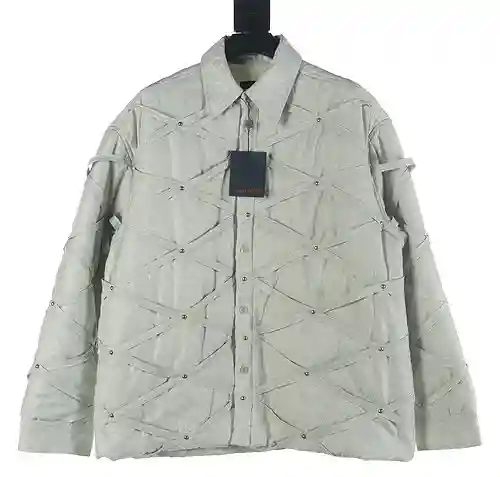 Chaqueta LV de algodón resistente con tiras