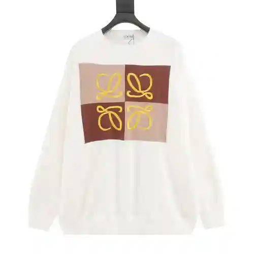 Loe*we/Luo Yiwei suéter de punto con cuello redondo en jacquard