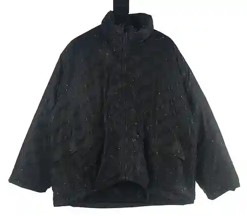 Balenciaga BLCG doble B chaqueta de algodón con rombos