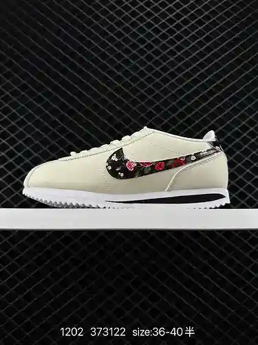 Zapatillas deportivas informales retro para mujer con gancho con patrón NIKE CORTEZ BASIC LTR VF a n