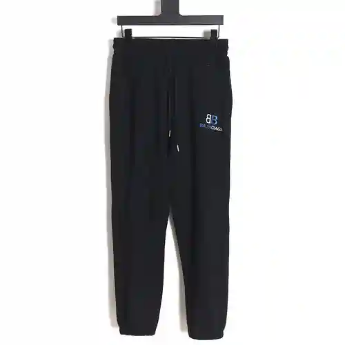 BLCG Balenciaga 23FW pantalón color block con doble B bordada